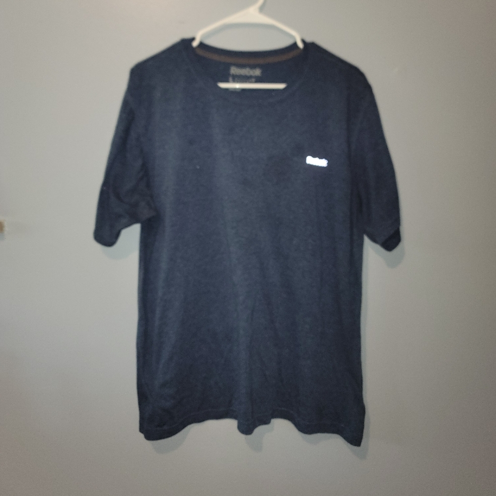 Reebok Men's Dark Blue Short Sleeve Tee